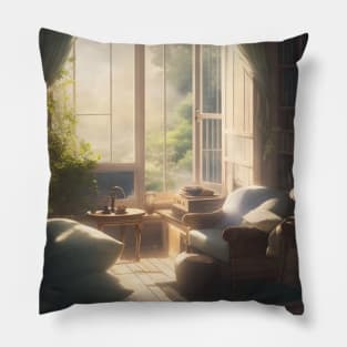 a tranquil morning Pillow