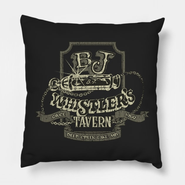 BJ Whistler's Tavern 1959 Pillow by JCD666