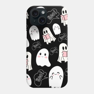 Cute Ghost Pattern for Reading Lover Phone Case