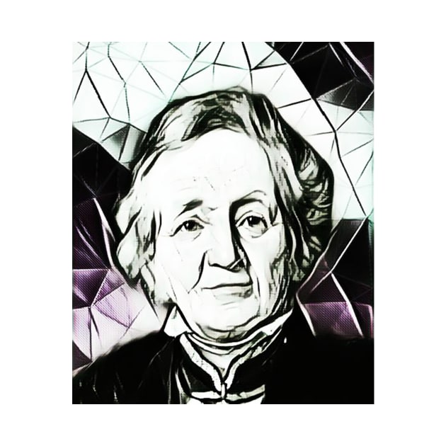 Leopold von Ranke Black and White Portrait | Leopold von Ranke Artwork 2 by JustLit