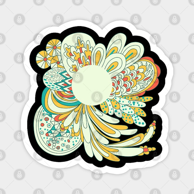 Abstract flower Magnet by Relaxing Positive Vibe