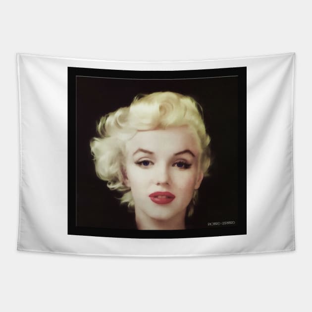 Marilyn in Oil Tapestry by rgerhard