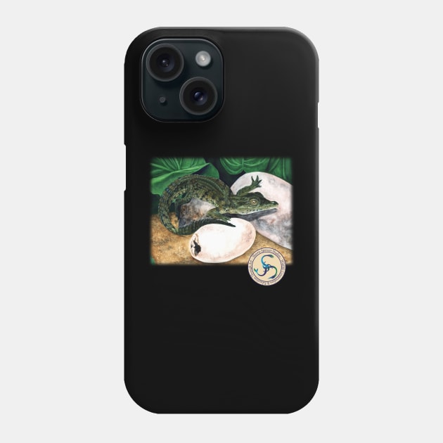Baby Crocodile Hatchling Phone Case by Sherrie Spencer Studios
