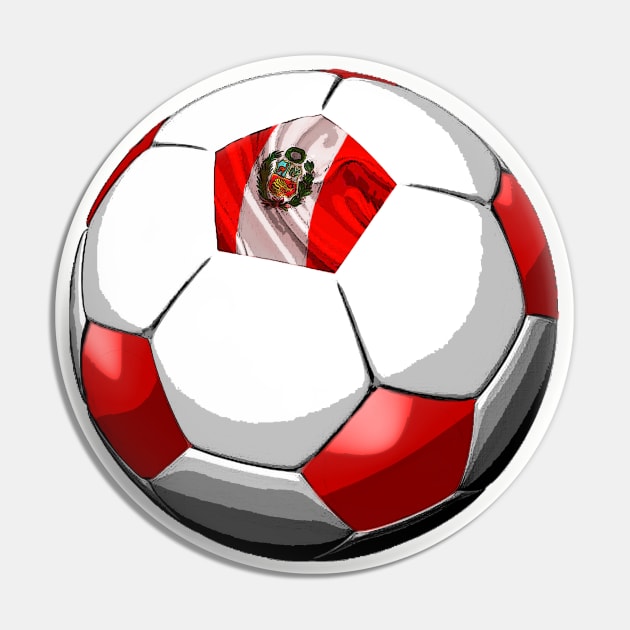 Peru Soccer Pin by asaiphoto