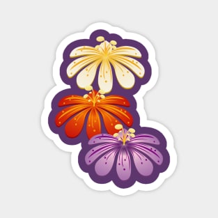 Three Lilies Magnet