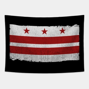 Distressed Washington DC District of Columbia Flag Tapestry