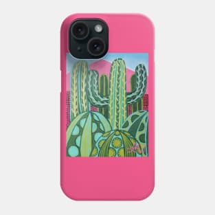 A Cluster of Cactus Phone Case