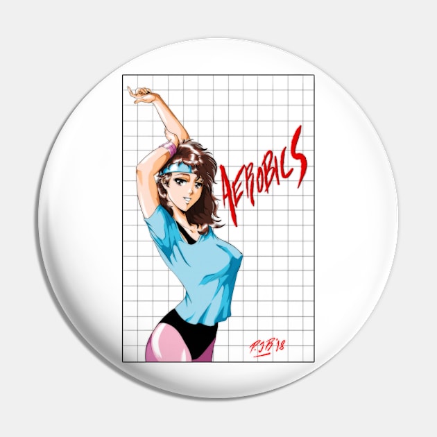 Aerobics Pin by Pablo Romero Art