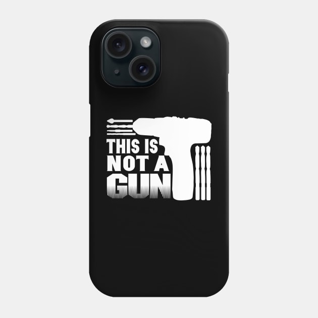 This is not a GUN Phone Case by HassibDesign