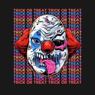 Trick Or Treat Zombie Clown T-Shirt