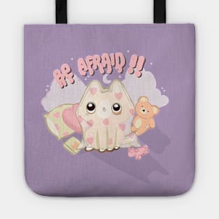 Creepy Cute Cat Ghost Halloween Costume Tote