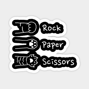 Rock Paper Scissors Cat Paw Magnet