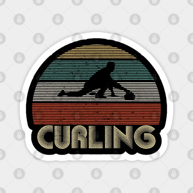 Curling Funny Magnet by rebuffquagga