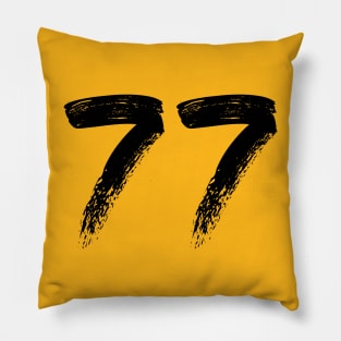 Number 77 Pillow