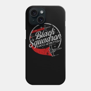 Black Squadron Script Phone Case