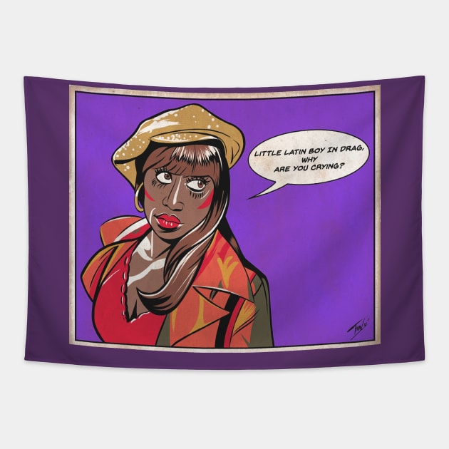 To Wong Foo Comic Book Panel Noxeema Tapestry by ibtrav