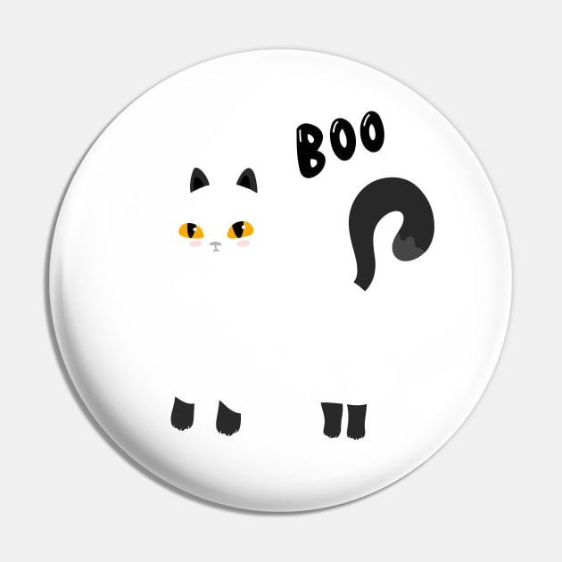 Boo ghost cat Pin by Rub14ekArts