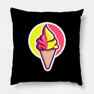 Amazing Art Of Ice- Cream For Kids - Happy & Good Vibes Pillow