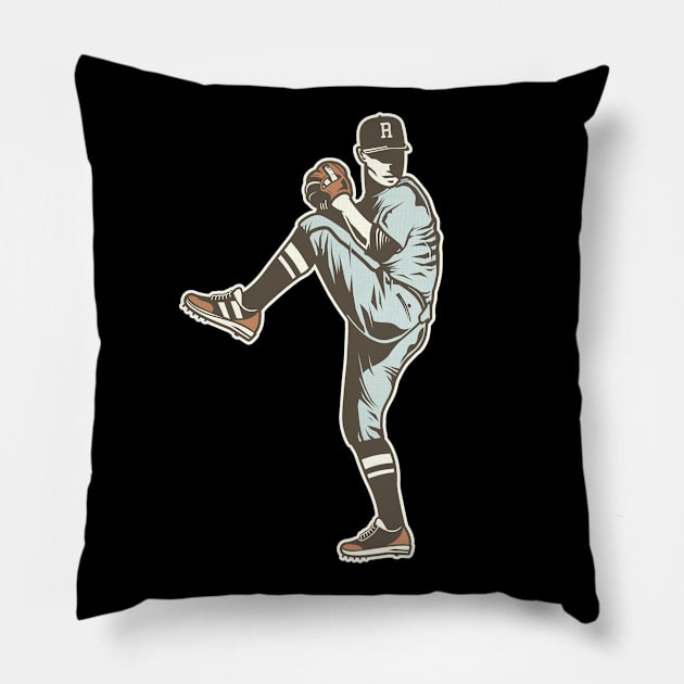 Baseball Player Pillow by TambuStore