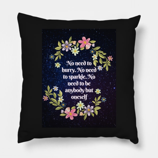 be yourself - virginia woolf book quote Pillow by Faeblehoarder
