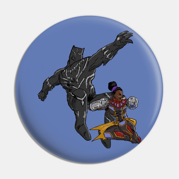 Black Panther Returns Pin by RaphaelComPh