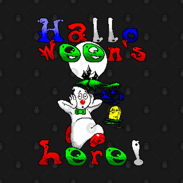 Halloweens Here 8 Bit by 8 Fists of Tees