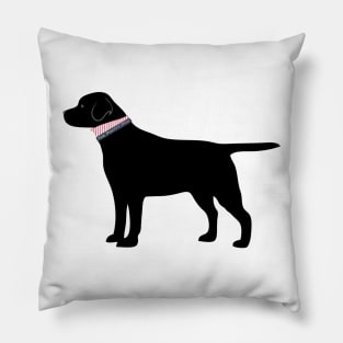 Preppy Dog Black Lab Pillow