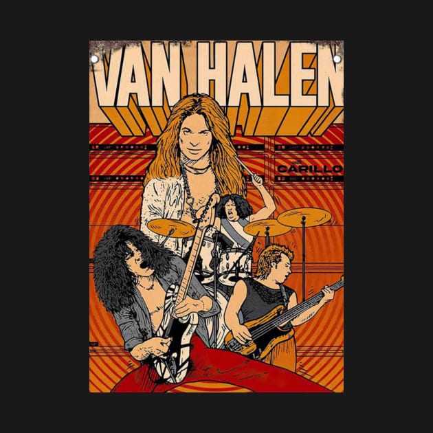 VAN HALEN MERCH VTG by Creepy Tees