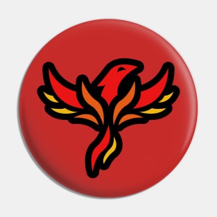 Fire Phoenix - Colored Pin