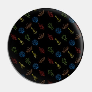 Mexican pattern design RBG Pin