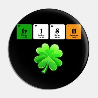 Funny Irish St Patrick_s Day Chemistry Science Pin