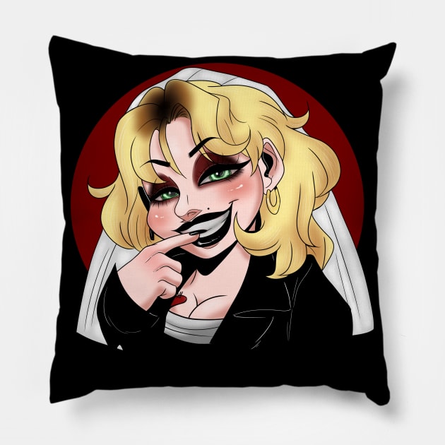 The Bride of Chucky Pillow by BriaMonet