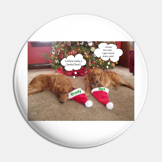 Brady and Rex at Christmas Pin by wendylegeret