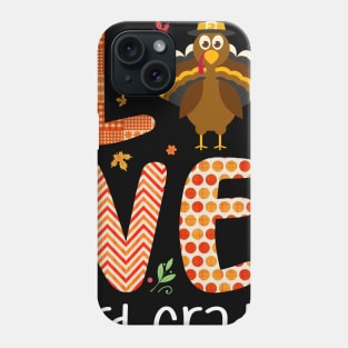 Love 3rd Grade Thanksgiving Phone Case