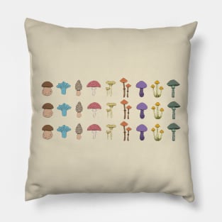 Mushroom Family Pillow