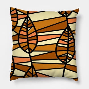 Abstract Fall Autumn Print Art Pattern Design Pillow