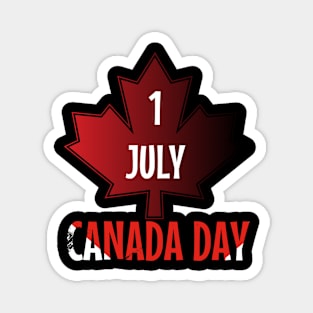 1 July Canada Day T-Shirt Magnet