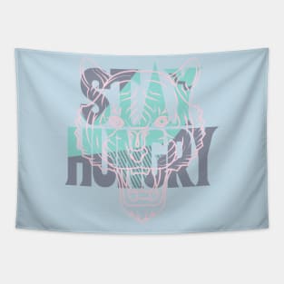 Stay Hungry Easter Regal Pink Tapestry