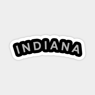 Indiana Typography Magnet