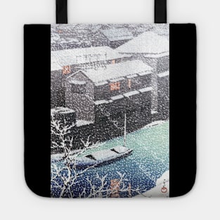 Snow on Ochanomizu by Kawase Hasui Tote