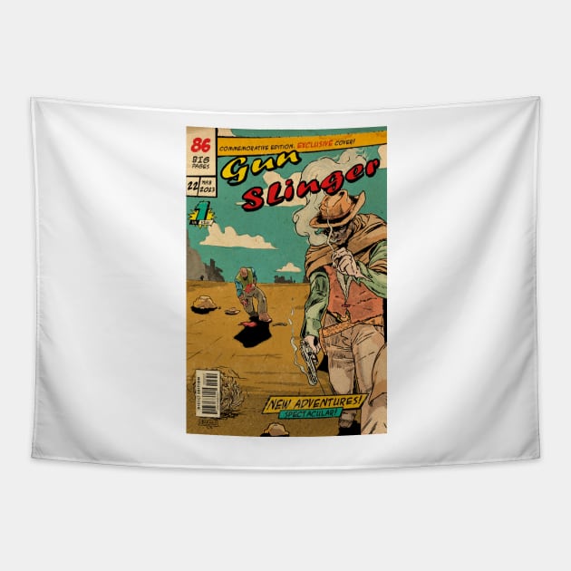 Gunslinger coloured Tapestry by BarnesComicArt