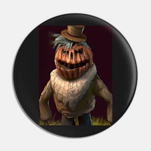 Pumkin Head Scarecrow Pin