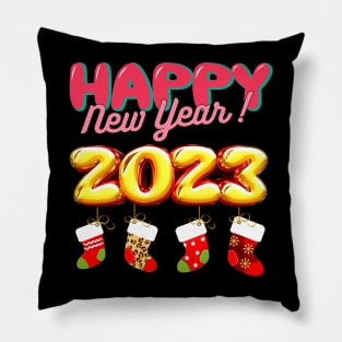 Funny Happy New Year 2023 Family Matching Pillow