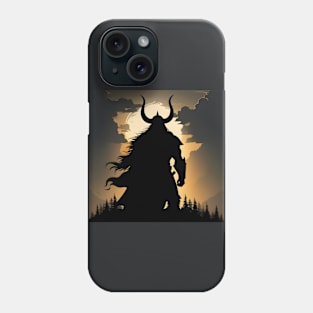 Viking silhouette Phone Case