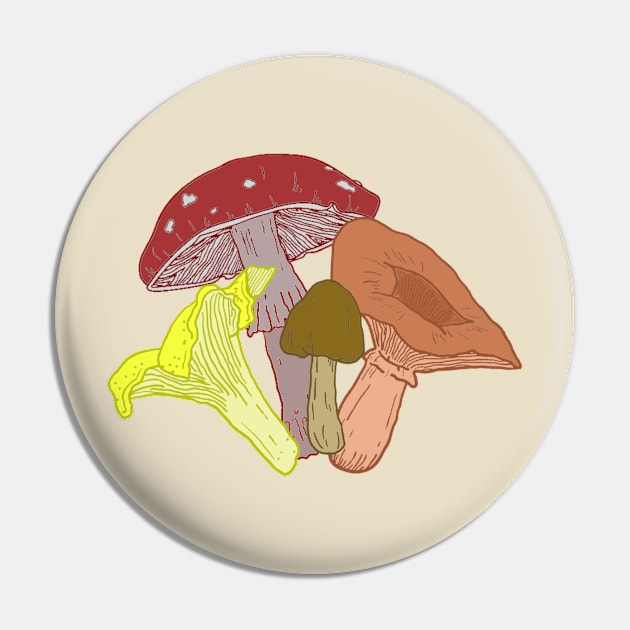 Mushrooms Pin by Lil-Bit-Batty