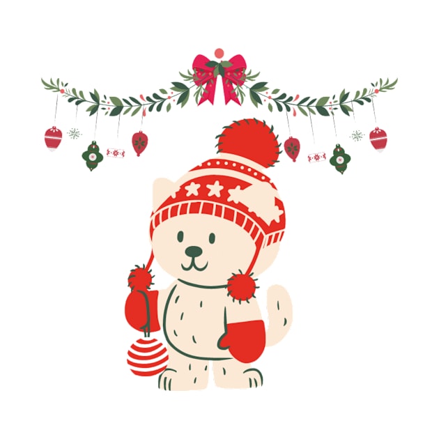 Merry Christmas teddy by Tshirtstory