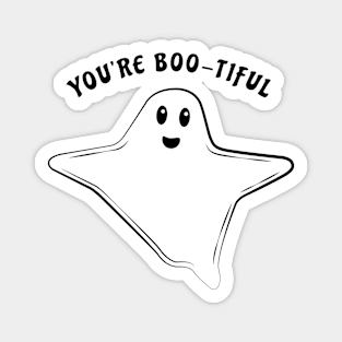 Funny Ghost Pun - You're Boo-tiful Magnet