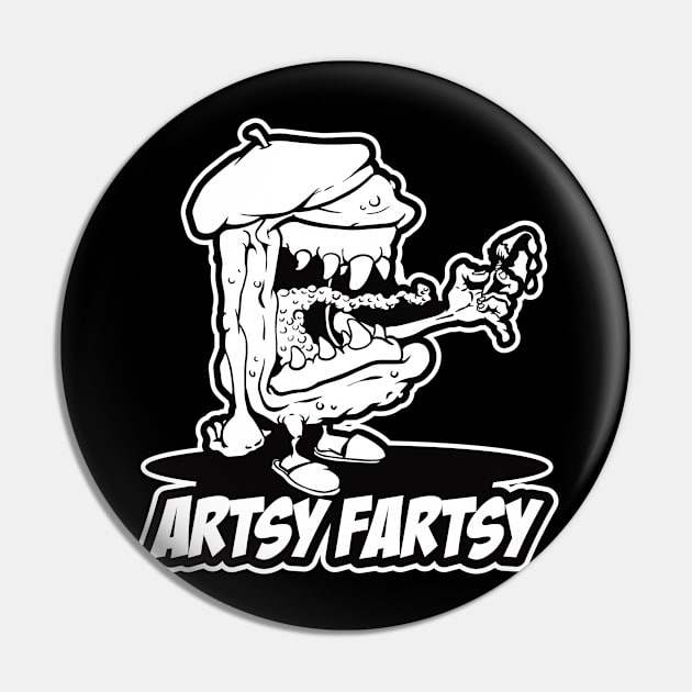 Artsy Fartsy Pin by artwork-a-go-go