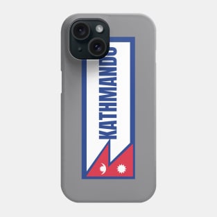 Kathmandu City in Nepal Flag Phone Case