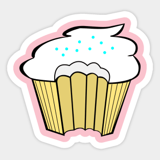 Cupcake Sticker - Single Sticker for Sale by serenamidori